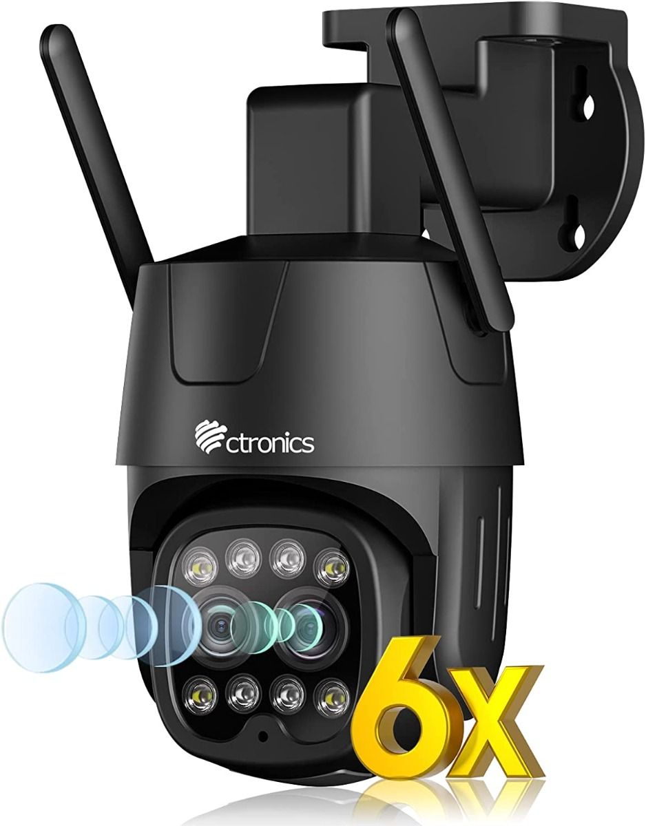 防犯カメラ 5GHzWi-Fi 自動追尾 2.5K 防犯ステッカー付属 - 防犯カメラ