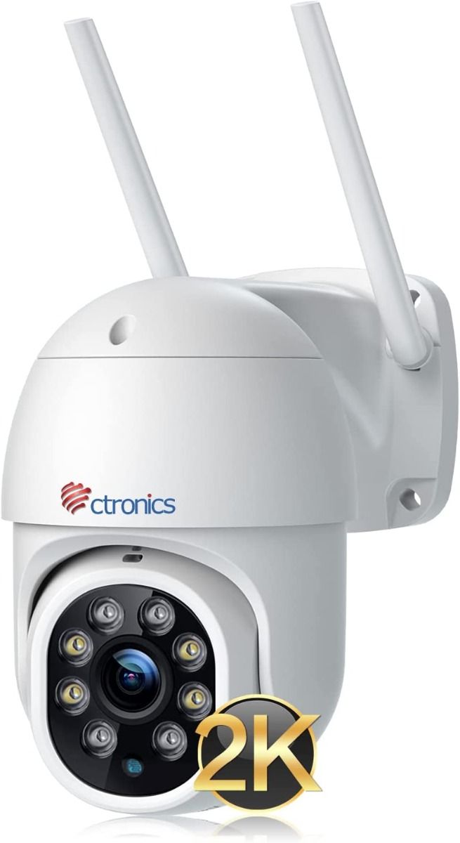 Ctronics wifi 防犯カメラ 屋外 監視 カメラ 追跡機能 遠隔操作 - カメラ