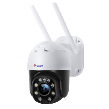 【 夜間カラー撮影・追跡機能 】 Ctronics 防犯カメラ 屋外 人形検知 監視カメラ wifi パンチルト 音声通話 1080P 暗視撮影 動体検知 遠隔操作 MircoSDカード対応 日本語取扱説明書アプリ